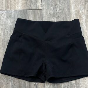 Women's Black Athletic Shorts